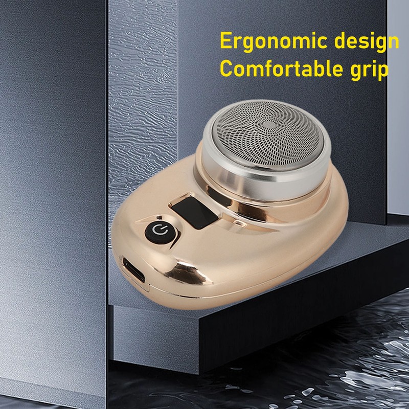 Electric Beard Trimmer Cordless Mini USB Rechargeable LED Display Waterproof