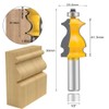 LEATBUY 1/2 Inch Shank Architectural Molding Router Bit Set 5