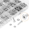 HELIFOUNER 1280 Pieces M2 M2.5 M3 M4 304 Stainless Steel