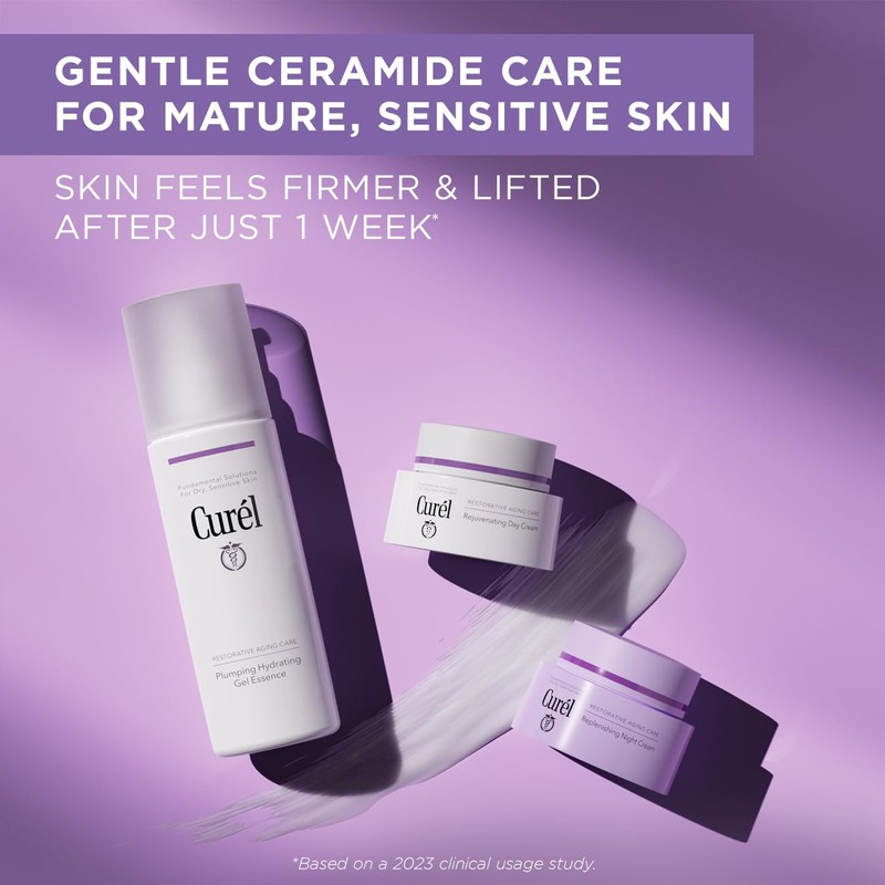 Curél Restorative Aging Care Rejuvenating Day Cream for Dry, Sensitive