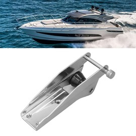 Anchor Bow Pulley 230mm Marine Anchor Roller Spring Loaded Pin 304 Stainless Steel Black Nylon Rope Guide Suitable for Boats and Yachts