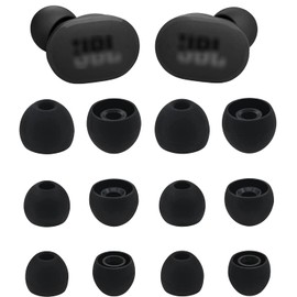 ALXCD Ear Tips Compatible with JBL Tune 130NC TWS in-Ear Earbuds, 6 Pairs S/M/L Sizes Replacement Soft Silicone Earbud Tips Eartips, Compatible with JBL Tune 130NC TWS, Black