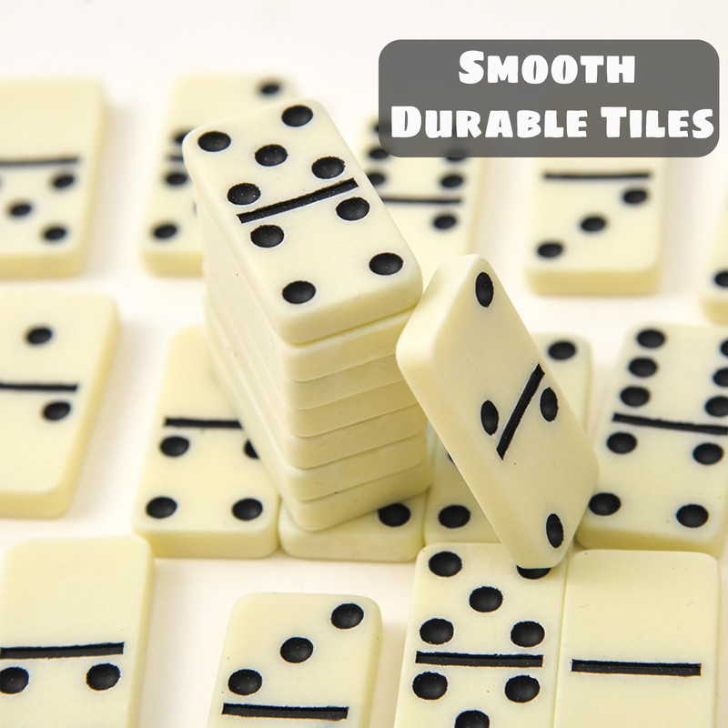 LERAO Dominoes Set for Adults,Dominos Set for Adults 28 Double