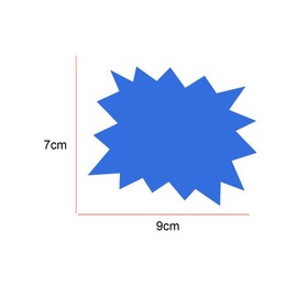 300Pcs Fluorescent Price Signs,9 * 7CM Blank Star Shape Signs,for Retail Store Price Label,Tags for Party Favors