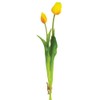 18.5" Tulip Silk Flower Stem Bundle -Yellow (Pack of 12)