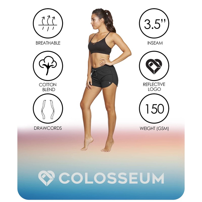 COLOSSEUM Active Women's Simone Cotton Blend Yoga and Running Short