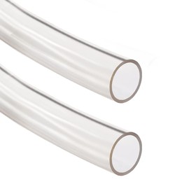 Dracaena 2 Pack 1 Meter/ 39.3 inch Soft Tube with PVC Material, ID 3/8'' and OD 1/2'' - PVC Pipe Soft Tube for Computer Water Cooling Systems (Transparent)