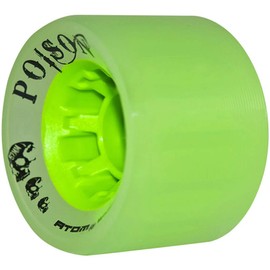 Atom Wheels - Poison - Indoor, Outdoor - 2 Packs - 8 Wheels / 62mm x 44mm / Color: Green