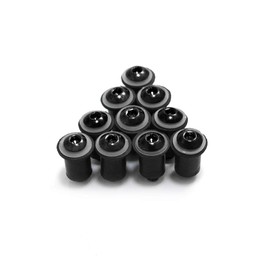 COPART M5 15mm Fairing Bolt Kit Screws Nuts Washers Mounting Kits for Motorcycle Windshield Windscreen Body Work Bolts,Black