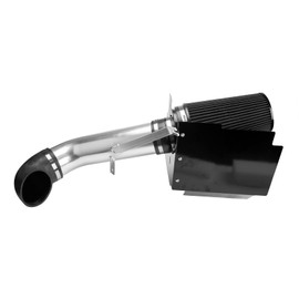 KAX 4 inch Cold Air Intake System Kit & Heat Shield Replacement for Chevy Silverado 1500 1999-2006, Tahoe 2000-2006, Silverado 1500 1999-2006, GMC Sierra 1500 1999-20066, High Performance, BLACK