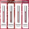Cilrofelr Peel Off Lip Liner Stain, Long Wear Tattoo Lip