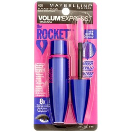 Maybelline Volume' Express The Rocket Washable Mascara, Blackest Black [400], 0.3 Ounce