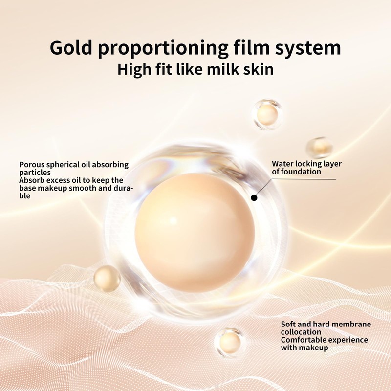 BLUE LOVE Cushion Liquid Foundation BB Cream, Lightweight Makeup BB