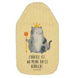 Mr. & Mrs. Panda Hot Water Bottle Cat King Gift, Cat Fan, Bed Bottle, Family, Crown, Hot Water Bottle Cover, Children's Hot Water Bottle, Cat Motifs