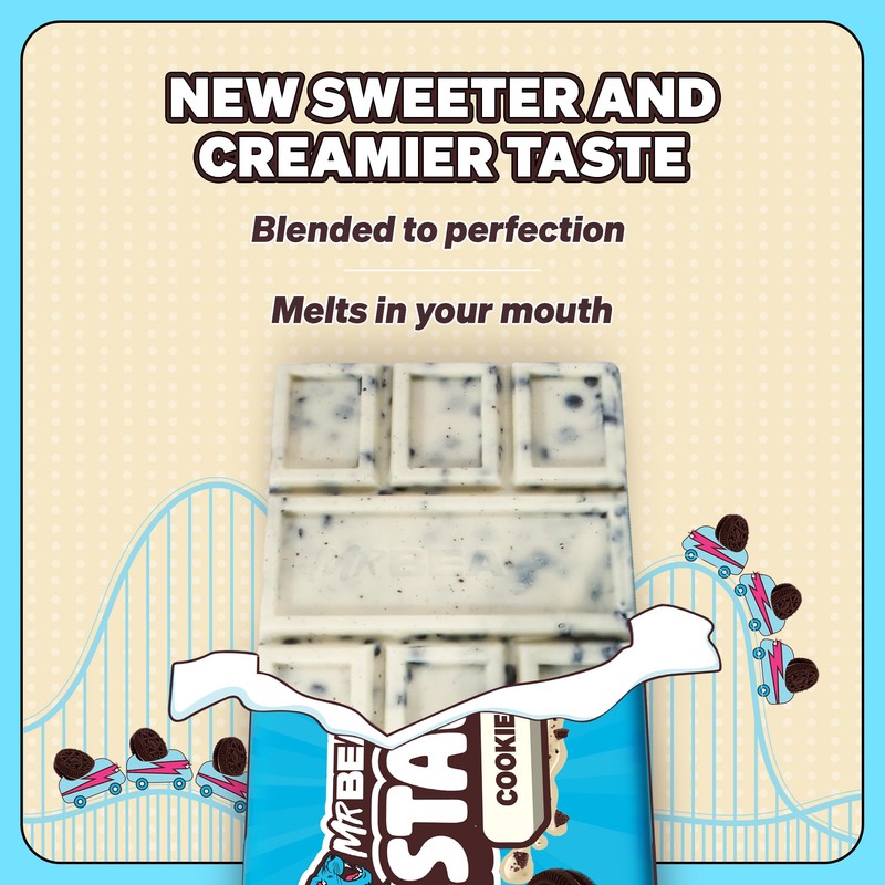 Feastables New! Cookies & Creme KING Size Chocolate Bar, 2.1oz