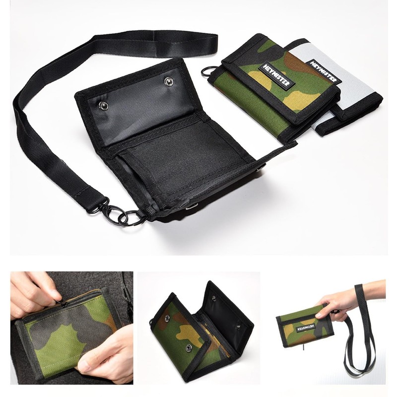 Goods Land GD-HIMOWLT-ME 3 Color Small Wallet, Mini Wallet, Strap,