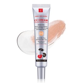 Erinde Crema CC Correctora de Color con Centella Asiática, Base de Cobertura Total, SPF 25, Tono de Piel Uniforme, Crema Hidratante #02 color claro