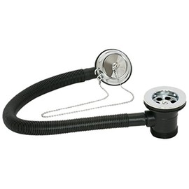 e-Plumb 10903P Plug and Chain Bath Waste, Chrome