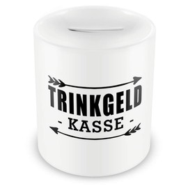 Samunshi® Tip Money Box Coffee Cashier - Tip Cash Till - Hairdresser Tip Tin Money Box Tip Piggy Bank Tip Money Box