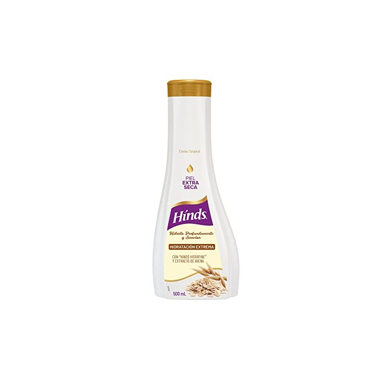 HINDS Crema Corporal Hidratacin Extrema Avena, 500 ml Enriquecida con