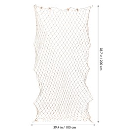 MAGICLULU Large Decorative Fish Net 200cm Long 100cm Wide Wall Decor for Home Party Hotel
