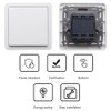 GOIYZTTR Flush-Mounted On/Off Switch Toggle Switch Light Switch All-in-One White