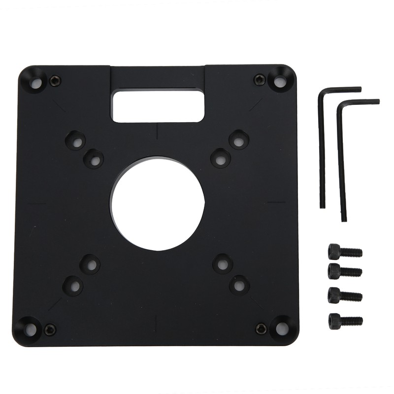 Router Table Insert Plate Aluminium Alloy CNC Trimmer Woodworking Engraving