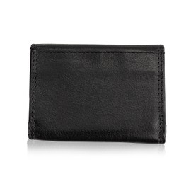 Josephine Osthoff 204 Women's Wallet, Small Wallet, Men's Slim Coin Purse with Coin Compartment, Genuine Leather, RFID Protection, black, Mini wallet