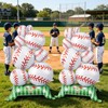 2 PCS Giant Baseball Balloons, Self Standing Baseball Party Decorations