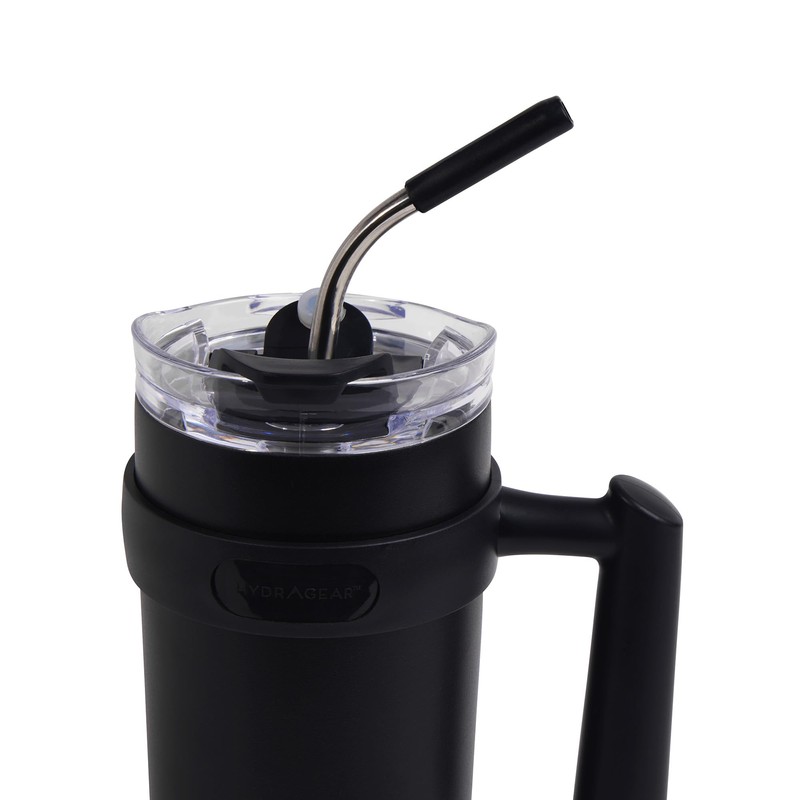 Hydragear Juno Stainless Steel Tumbler with 2-in-1 Lid and Reusable