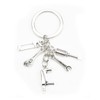 Keychain with Saw, Screwdriver, Wrench Shaped Pendant, Friendship Keyring, Friend