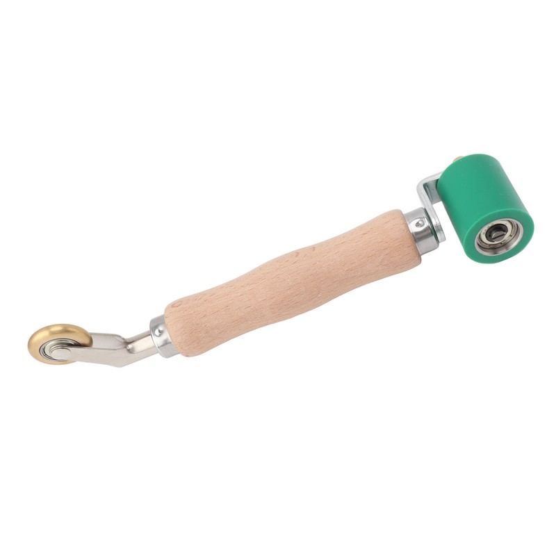 40mm Silicone Seam Roller Dual Use Brass Wheel Wood Handle