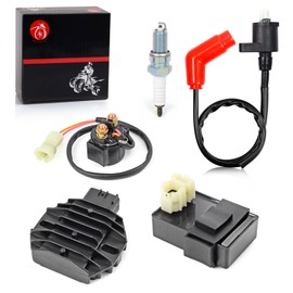 31600-HM8-B00 CDI Box Ignition Coil Voltage Regulator Rectifier Relay Kit Compatible with Honda Recon 250 TRX250TE TRX250TM TRX250 250TE 250TM 2005-2021 30410-HN6-000