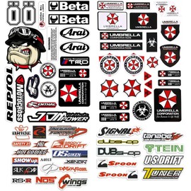 Huihang 3 B?gen Aufkleber Motorrad Sponsoren Aufkleber Auto sticker Motocross Racing Aufkleber Auto fr Motorr?der, Motorroller, Quads, Gel?ndefahrzeuge, Helme, Fahrr?der und mehr (C)