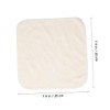 Baluue 6pcs Bamboo Fiber Face Washcloths Reusable Gentle Towels for