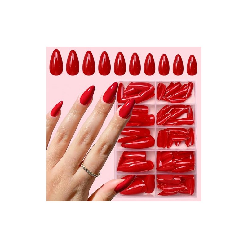 Virellay Press On Nails Almond - 120 Pcs Falsche Nägel