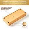 Umilife Bamboo Kitchen Drawer Organizer, Extra High Silverware Tray, Flatware