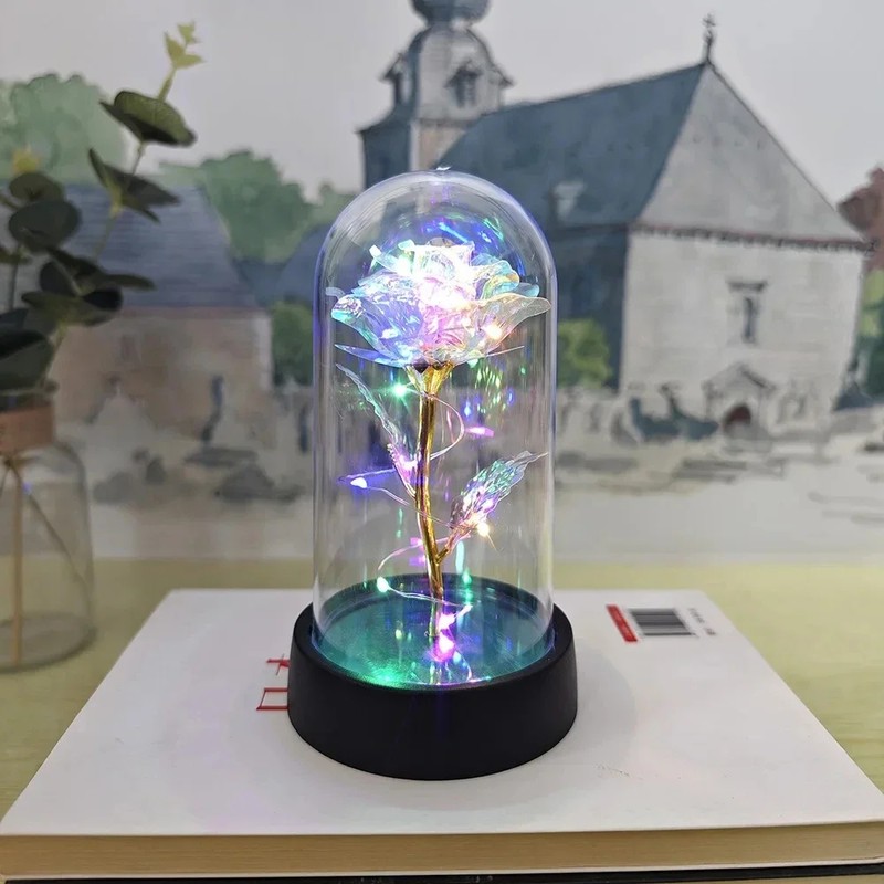 Eternal Rose Gift for Her – Acrylic Rose Display with