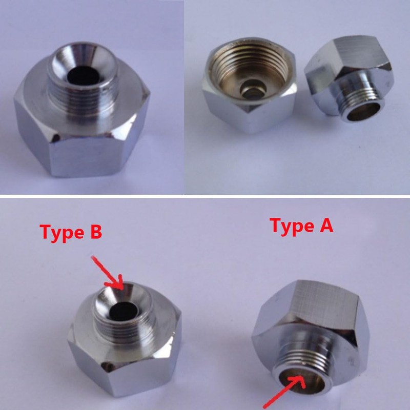 Brass Thread Pipe Adapter Fitting, EU G1/2" Female Thread to