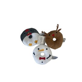 Midlee Christmas Donuts Dog Toys- Pack of 3