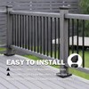 HYPERGIANT 56 Pack 36" Aluminum Deck Balusters,3/4" Round Deck Railing