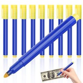 Pack of 10 pens for banknote checker euro, counterfeit money checker pen euro, money test pen for banknotes, money tester for US dollars