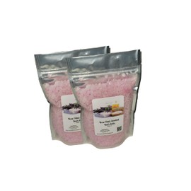 Bath Salts | 1lb Bag | Rose Petal Scent | Bathing | Body Care | Beauty | Relaxation | Spa ((2) 1lb Bags)