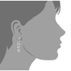 LTC Designs Sterling Silver Loop Drop Earrings Made With Austrian