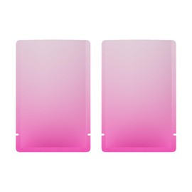 Double-Sided Flat Matte Gradient Pink Metallized Foil Heat Sealable Packaging Bags for Small Business, Home Use, Food Storing, Beauty Travel Size with Tear Notch (1000, 3.15 inch x 4.72 inch)