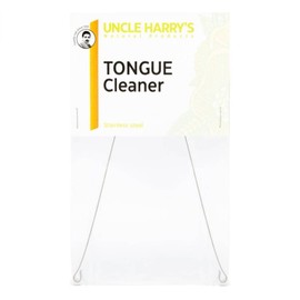 Uncle Harry's Tongue Cleaner Scraper for Good Hygiene, Vibrant Health, and Better Breath, Remove Natural Tongue Buildup