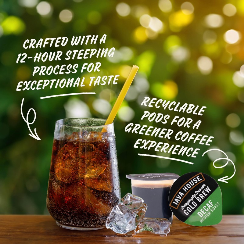 Java House Cold Brew Coffee Concentrate Single Serve Liquid Pods,
