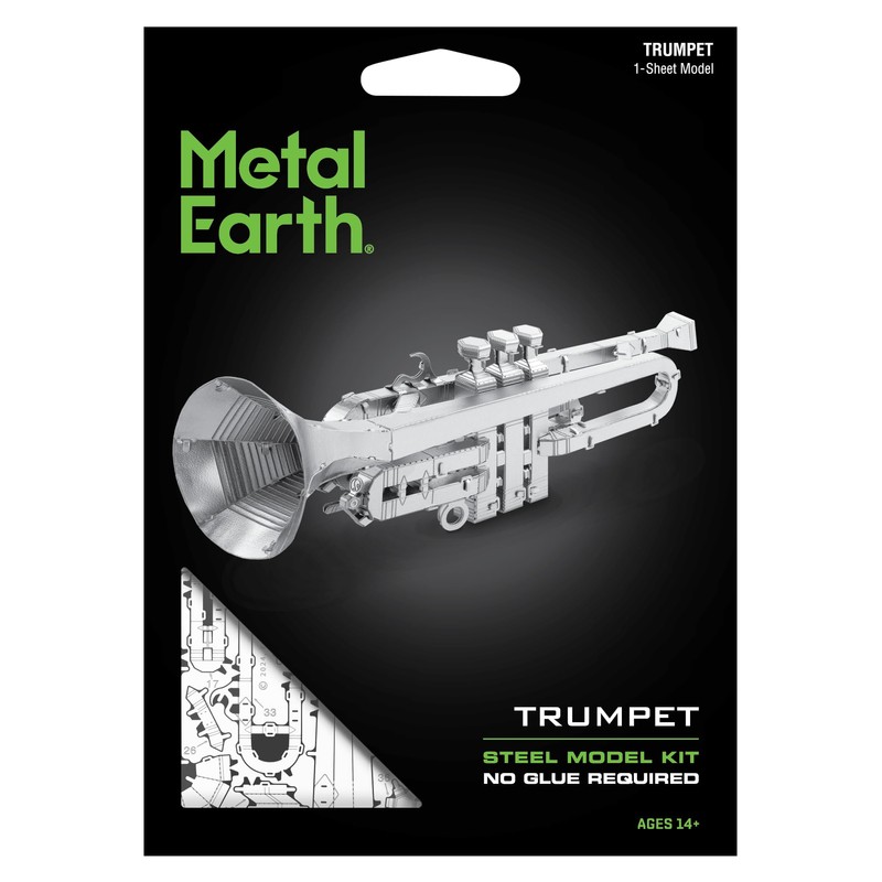 Metal Earth Trumpet 3D Metal Model Kit Fascinations