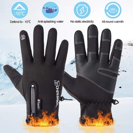 Winter Warm Gloves,Touchscreen Cold Weather Driving Gloves Windproof Anti-Slip Sports Gloves for Cycling Running Skiing Hiking Climbing,Men ＆ Women
