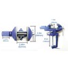 MYTEC Bench Vise or Table Vise, multifunctional jaw, multi-functional Combined